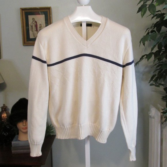 Vintage 90s V-neck Sweater - Picture 1 of 4